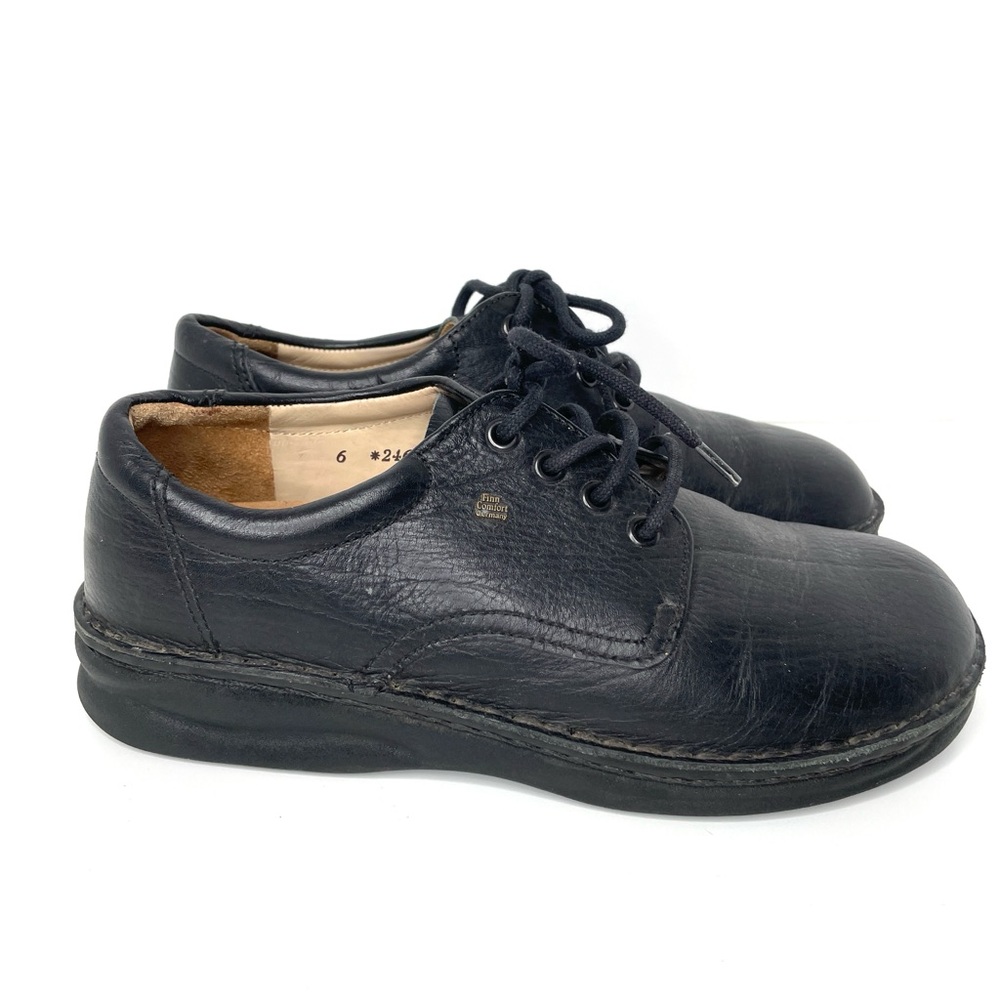 Finn Comfort Leather Lace Up Shoes Comfort Sneaker